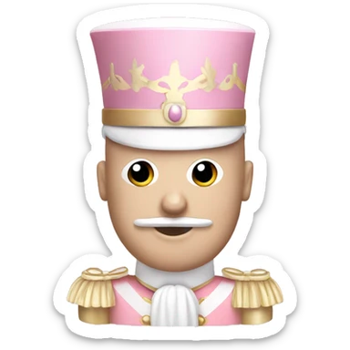 Light pink nutcracker sticker