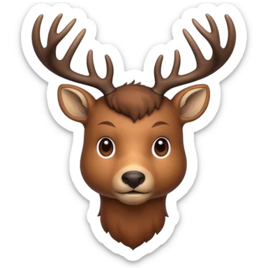 deer full  sticker