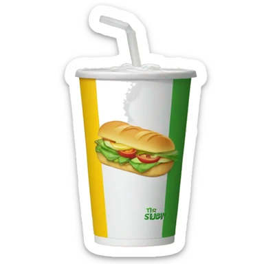 Subway juice - says “subway” on the cup sticker