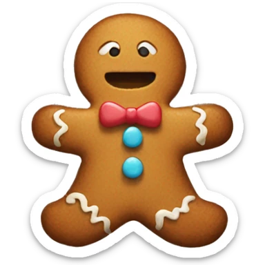gingerbread man  sticker
