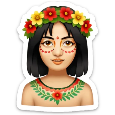 Flower-Crowned Dancer sticker