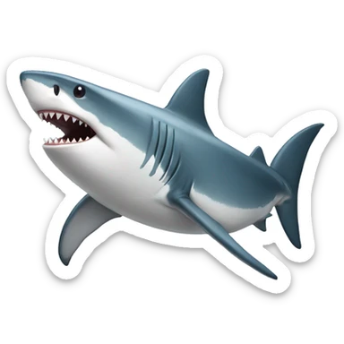 shark in short sticker
