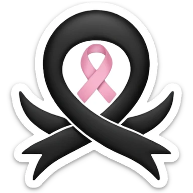 I want a black World Cancer Day logo emoji sticker