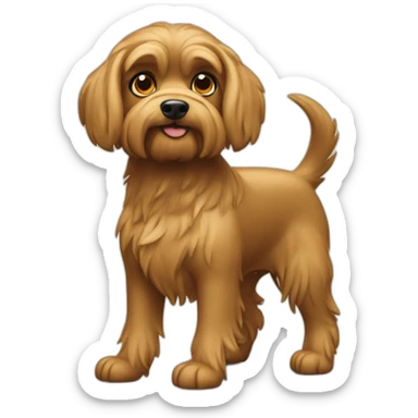 yorkshire dog with strong legs sticker