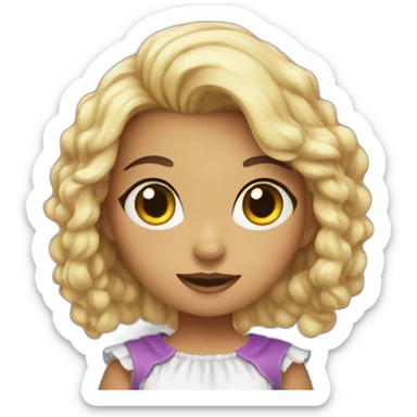 Halloween girl sticker