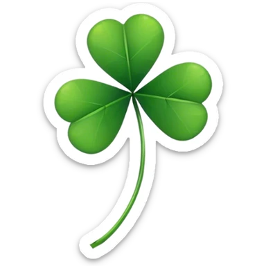 Four leaf clover sticker