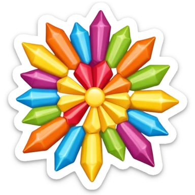 Starburst sticker