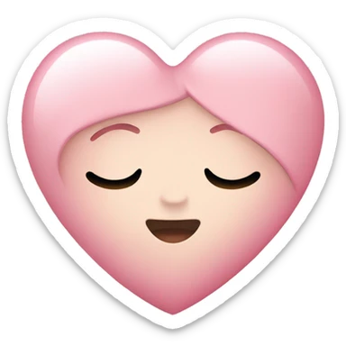 Baby pink heart sticker