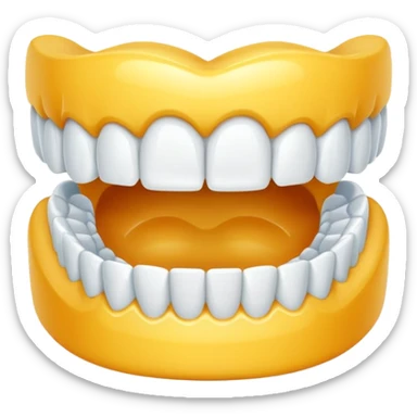 Denture cute  sticker