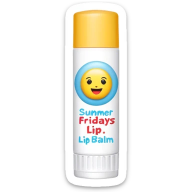 Summer Fridays lip balm  sticker