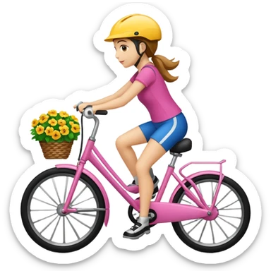 Grab bike women sticker