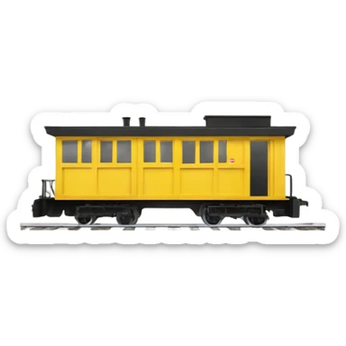 a little yellow narrow-gauge railway sticker