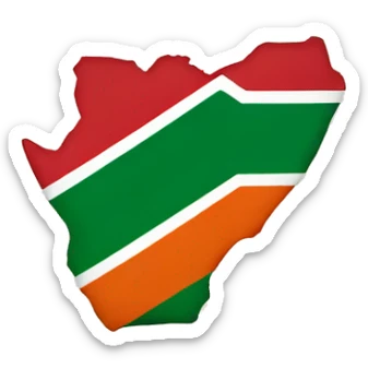 Africa flag sticker