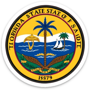 Floridas state flag sticker