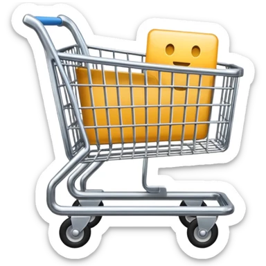 shopping cart sticker