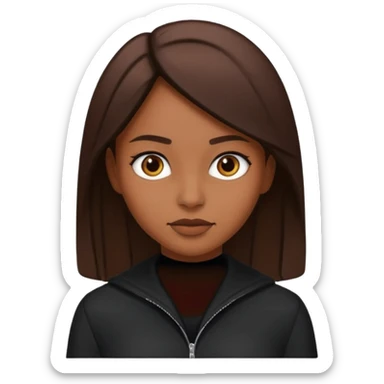 Black clothes fairy brown skin  sticker