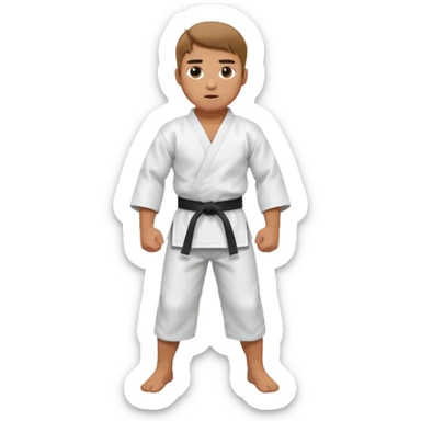 Karate man  sticker