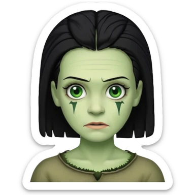 woman frankenstein sticker