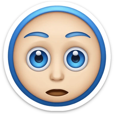 world emoji in eye emoji sticker