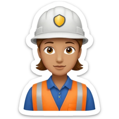 employee of a landscaping company sticker