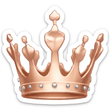 Rose gold crown  sticker