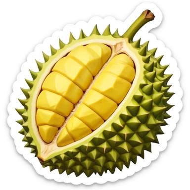 durian fruit sticker