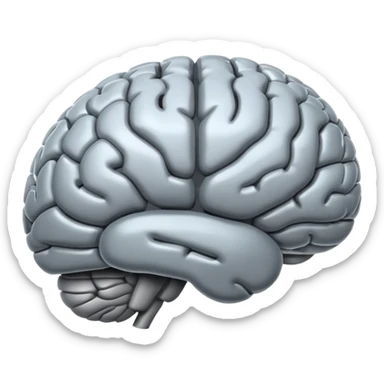 Translucid brain sticker