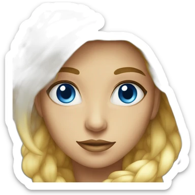 Sunshine lady blue eyes sticker