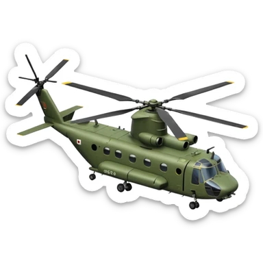Chinook helicopter sticker