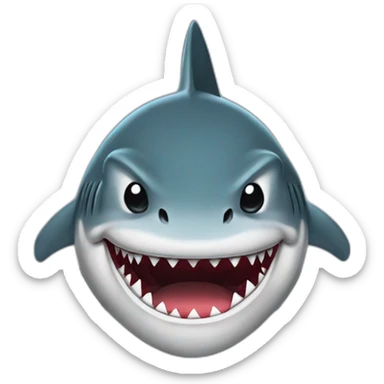 gangsta-shark sticker