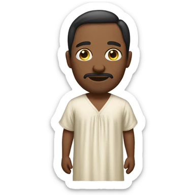 Man in a night gown  sticker