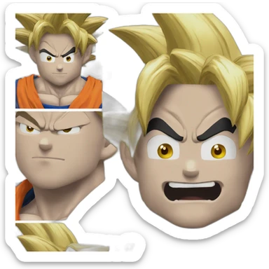Goku qui a fais saigner jiren sticker