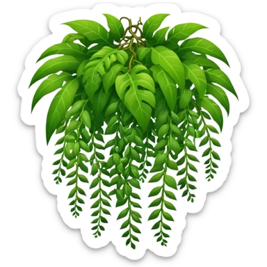 tropical jungle lianas hanging sticker