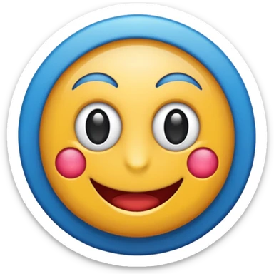 emoji de selo verificado do instagram, círculo azul, check branco no centro, estilo emoji oficial, fundo limpo, alta qualidade sticker