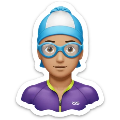 swimming athlete sticker