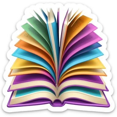 a book with brightly colored wallpaper samples sticker