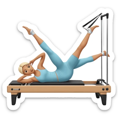 Me doing Pilates on the reformer sticker