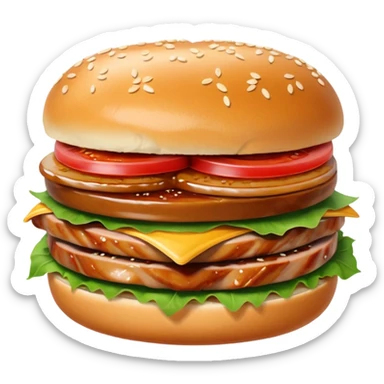 Pork sandwich sticker