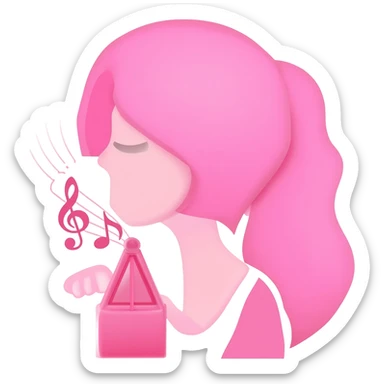Icône Prendre son rythme. Pink aesthetic Girly sticker