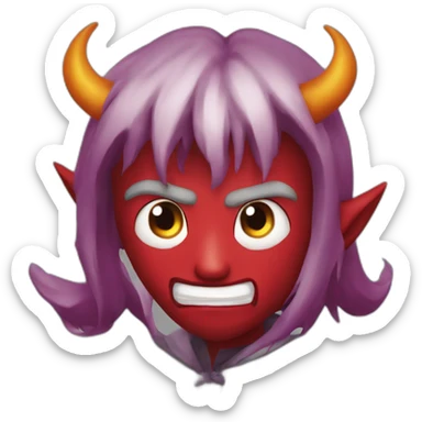 Diable de tamani sticker