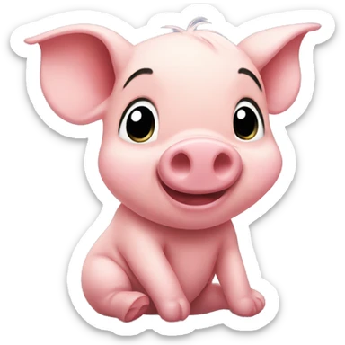 Piglet from Winnie the Pooh sticker