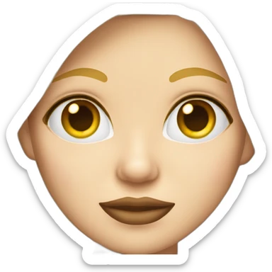 Femme blonde qui a un œil au milieu du front et à des moustaches de chat sticker