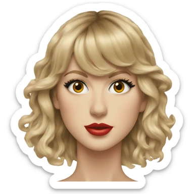 Taylor swift album cover sticker