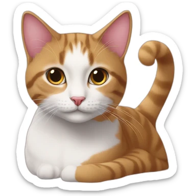 Une chat avec un mix de 💖 sticker