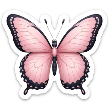 Pastel pink butterfly  sticker
