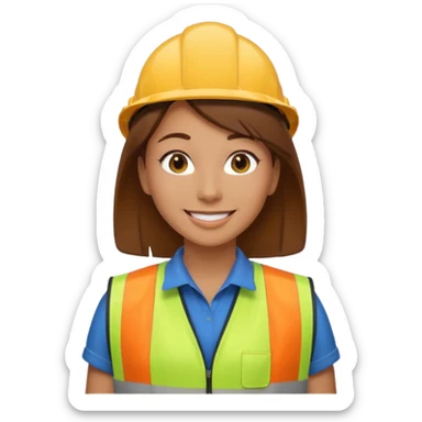 women, Waste Management, safety vest sticker