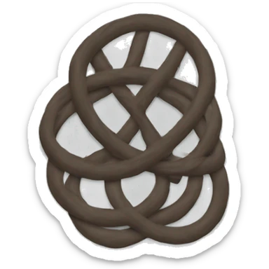 2 circles and 1 stick on top sticker