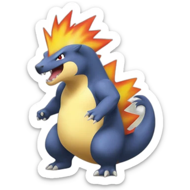 Typhlosion sticker