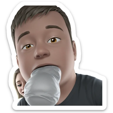 meme boy with reflection sticker