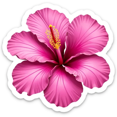 pink hibiscus sticker